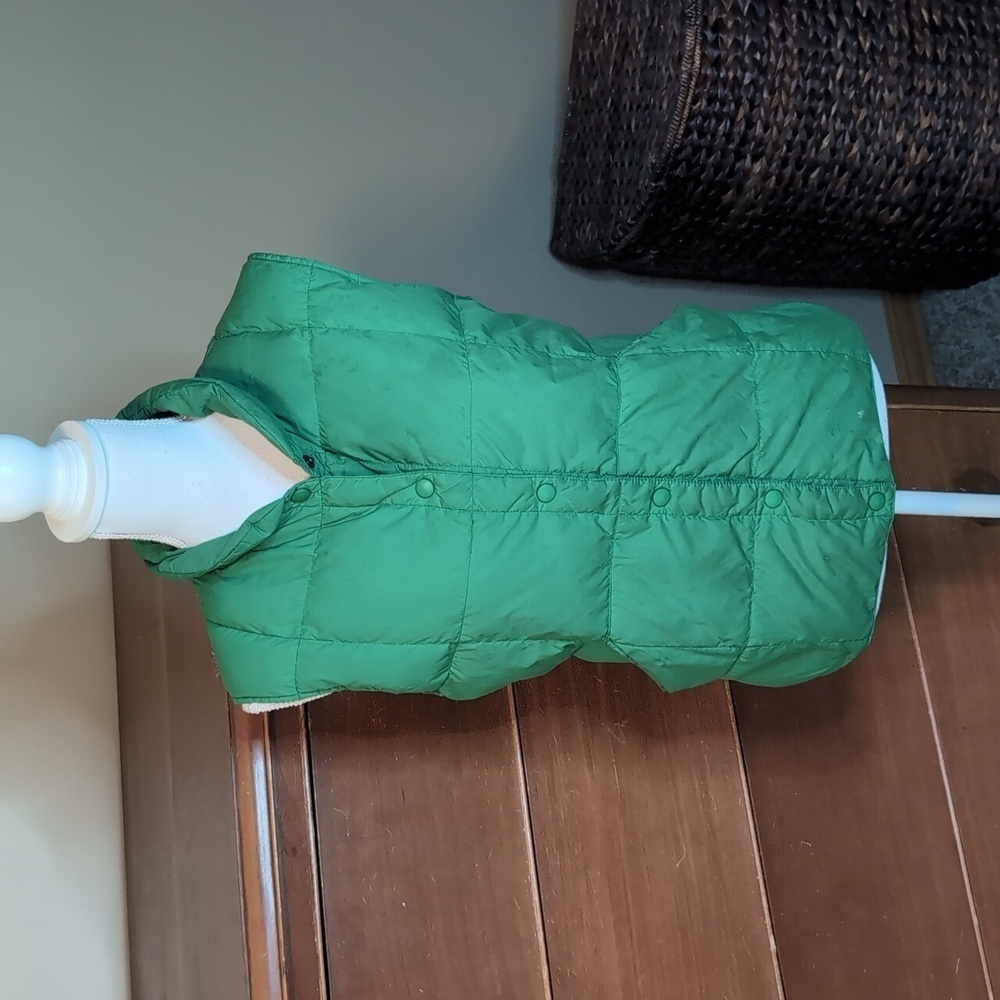 LAND’S END Down Filled Quilted Vest BRIGHT Green WMS Size M - Picture 2 of 14